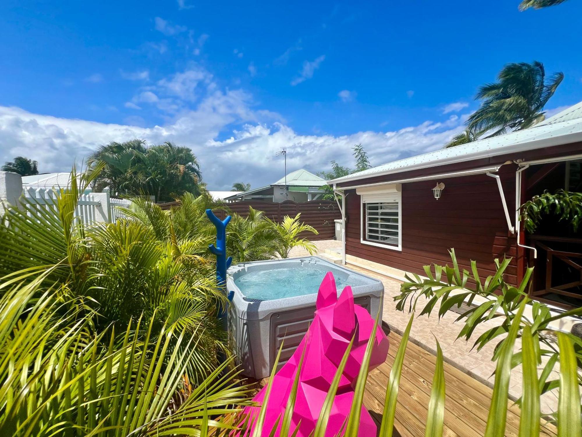 Villa Simeon Saint Francois Avec Piscine Privee Et Jacuzzi Proche Plage Saint-Francois (Grande-Terre) Exterior foto